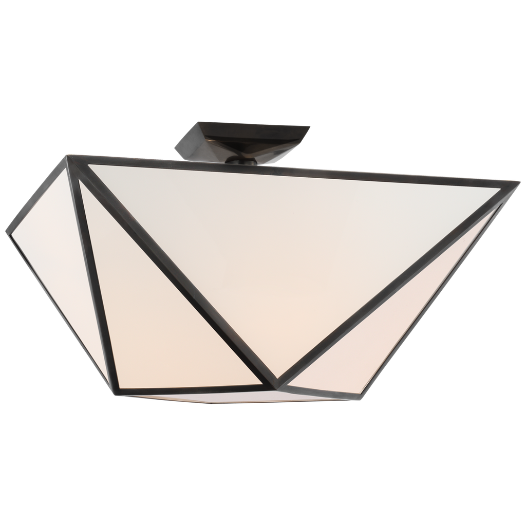 JN4241BZWG Julie Neill Lorino 1 Light Semi-Flush Mount | Main Image