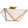 JN4241HABWG Julie Neill Lorino 1 Light Semi-Flush Mount | Main Image