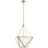 JN5241HABWG Julie Neill Lorino 1 Light Lantern Chandelier | Main Image