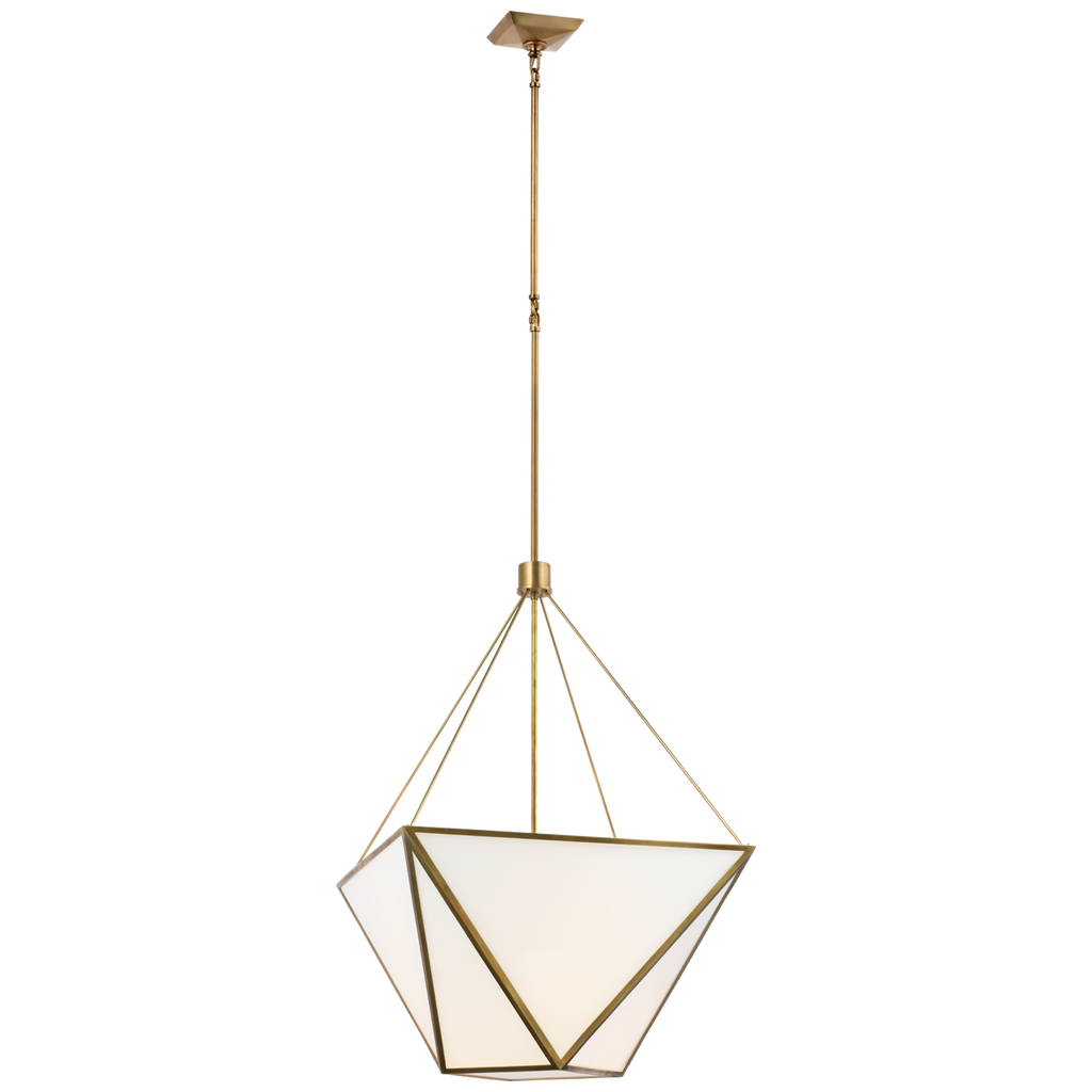 JN5241HABWG Julie Neill Lorino 1 Light Lantern Chandelier | Main Image