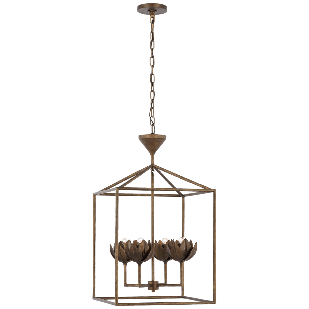 JN5302ABL Julie Neill Alberto 4 Light Lantern Chandelier | Main Image