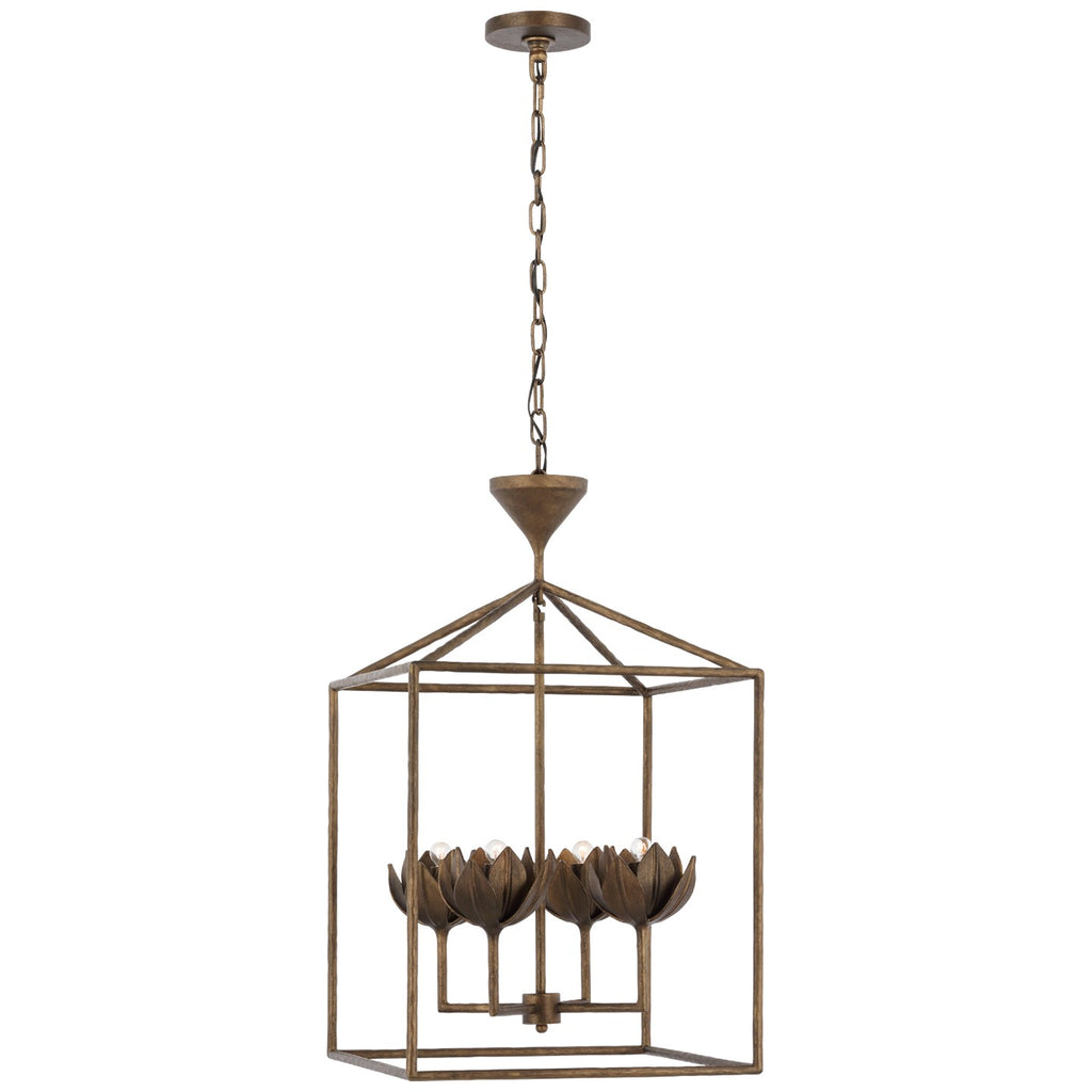 JN5302ABL Julie Neill Alberto 4 Light Lantern Chandelier | Alternate Image
