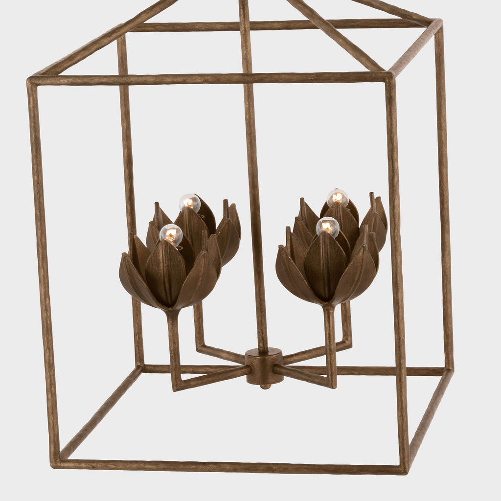 JN5302ABL Julie Neill Alberto 4 Light Lantern Chandelier | Alternate Image