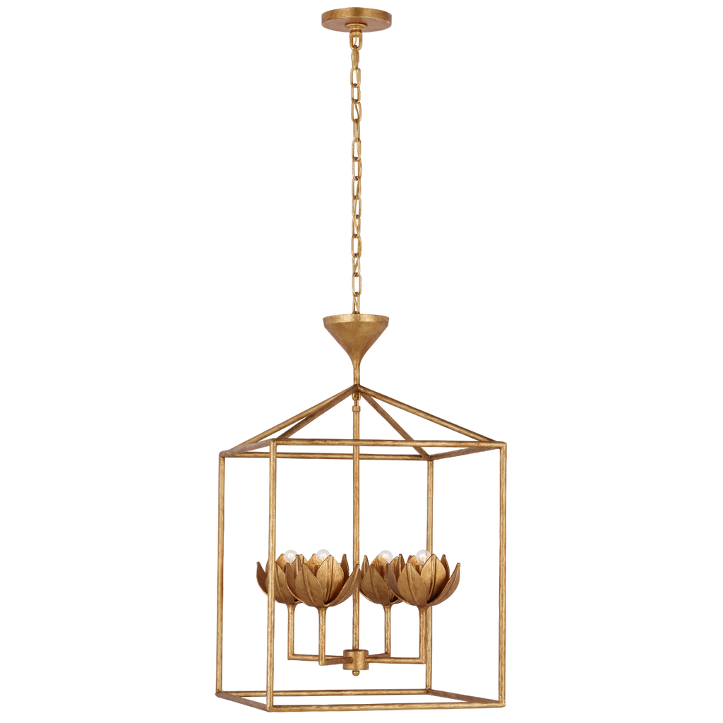 JN5302AGL Julie Neill Alberto 4 Light Lantern Chandelier | Main Image