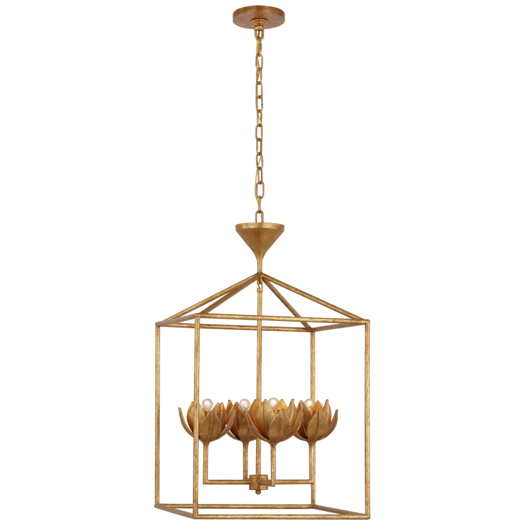JN5302AGL Julie Neill Alberto 4 Light Lantern Chandelier | Alternate Image