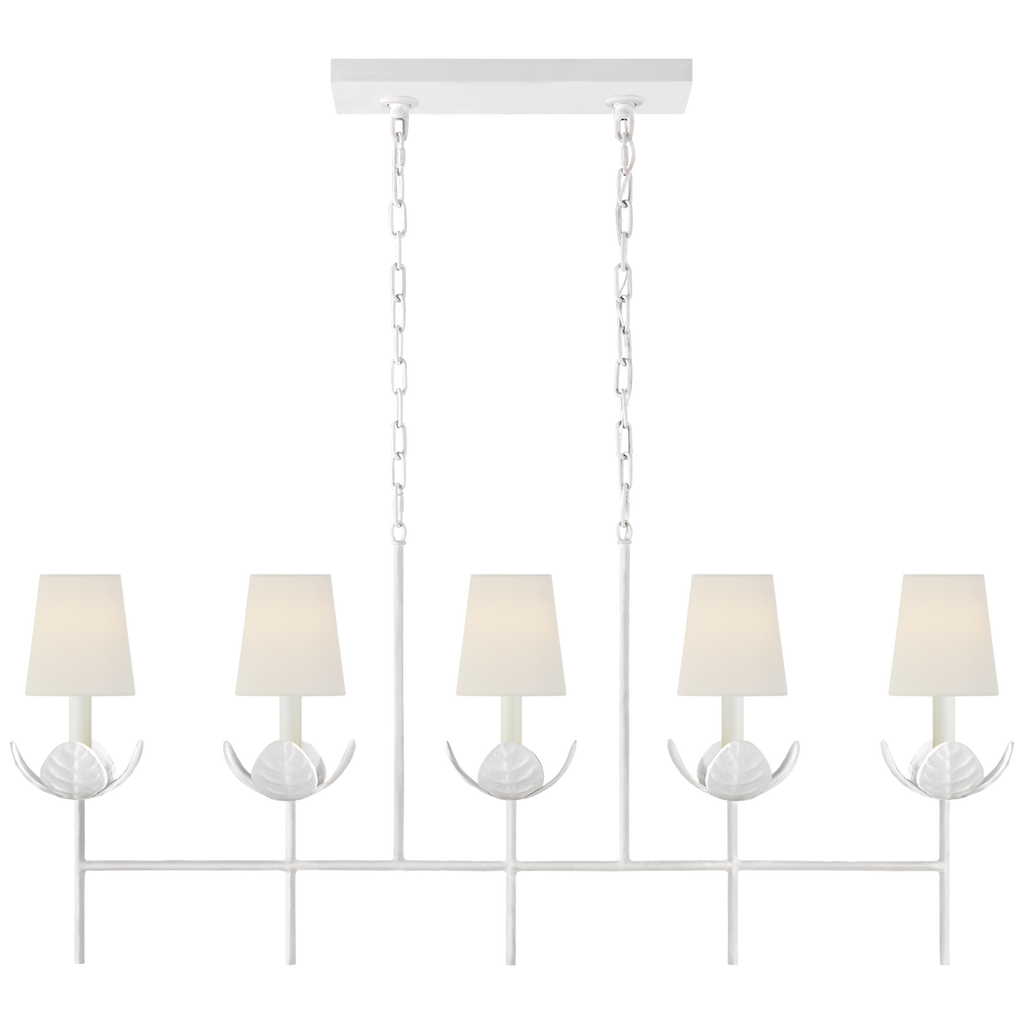JN5630PWL Julie Neill Illana 5 Light Linear Chandelier | Main Image