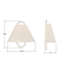 JOJ-801-VG-MT Jojo 11.75'' Sconce | Dimensions Image