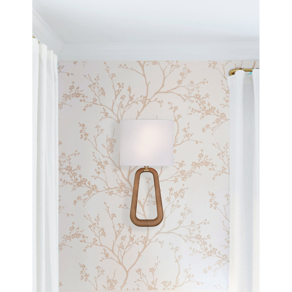 Crystorama Jori 10'' Sconce in Aged Brass - Lifestyle View