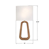 JOR-7352-AG-WD Jori 2 Light Sconce | Dimensions Image