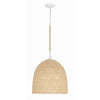 Crystorama Jasper 16'' Pendant in Matte White - Additional View