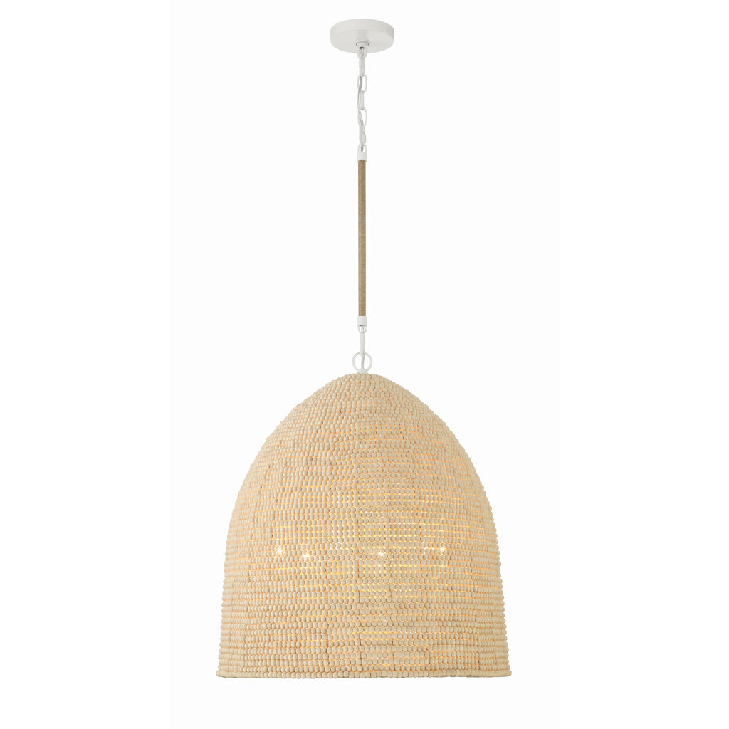 Crystorama Jasper 20'' Pendant in Matte White - Additional View