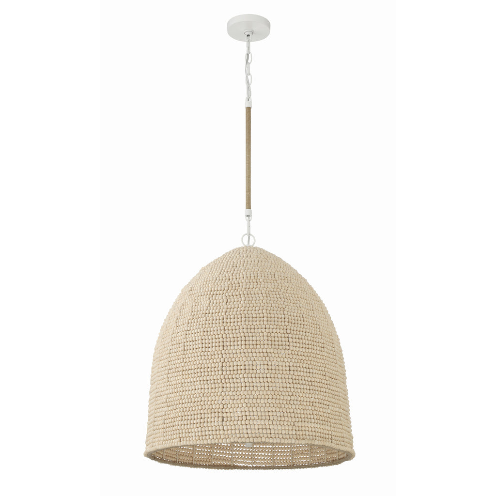 Crystorama Jasper 20'' Pendant in Matte White - Additional View