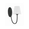 Crystorama Juno 6'' Sconce in Black Forged - Additional View