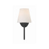 Crystorama Juno 6'' Sconce in Black Forged - Additional View