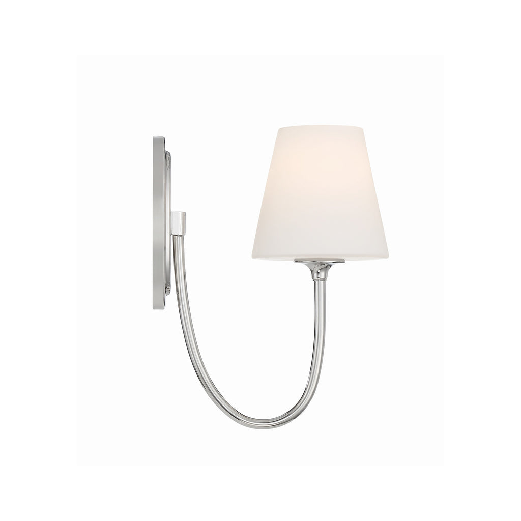 Crystorama Juno 6'' Sconce in Polished Nickel - Additional View