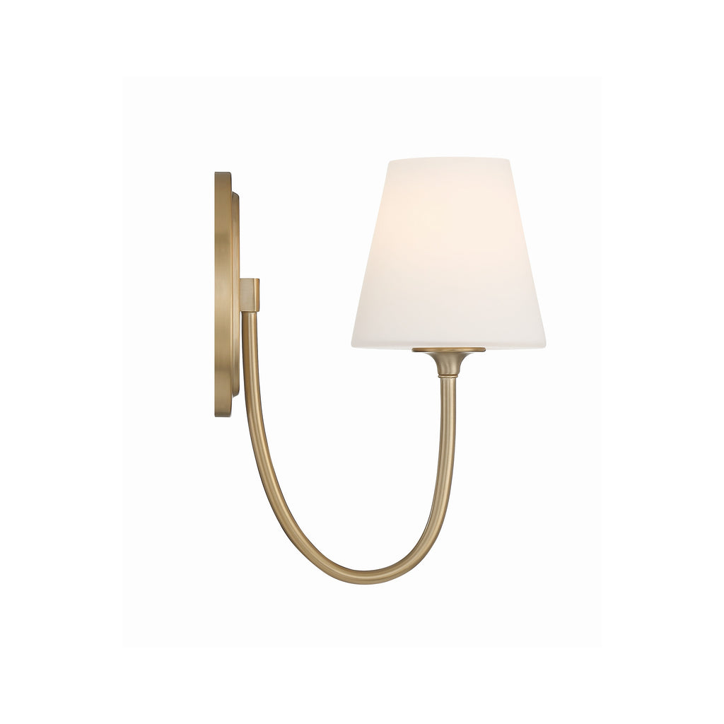 Crystorama Juno 6'' Sconce in Vibrant Gold - Additional View