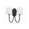 Crystorama Juno 15'' Sconce in Black Forged - Additional View