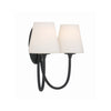 Crystorama Juno 15'' Sconce in Black Forged - Additional View