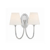 Crystorama Juno 15'' Sconce in Polished Nickel - Front View