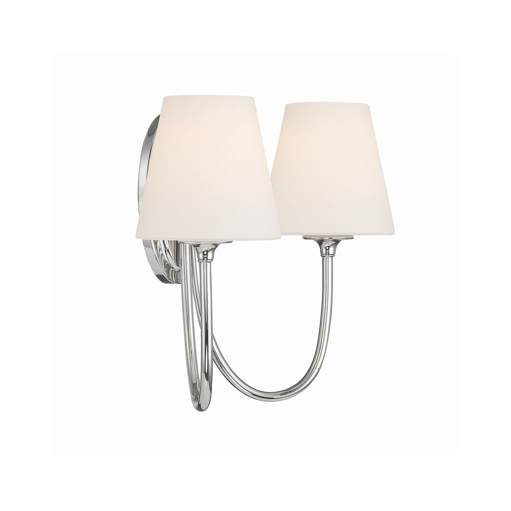 Crystorama Juno 15'' Sconce in Polished Nickel - Additional View