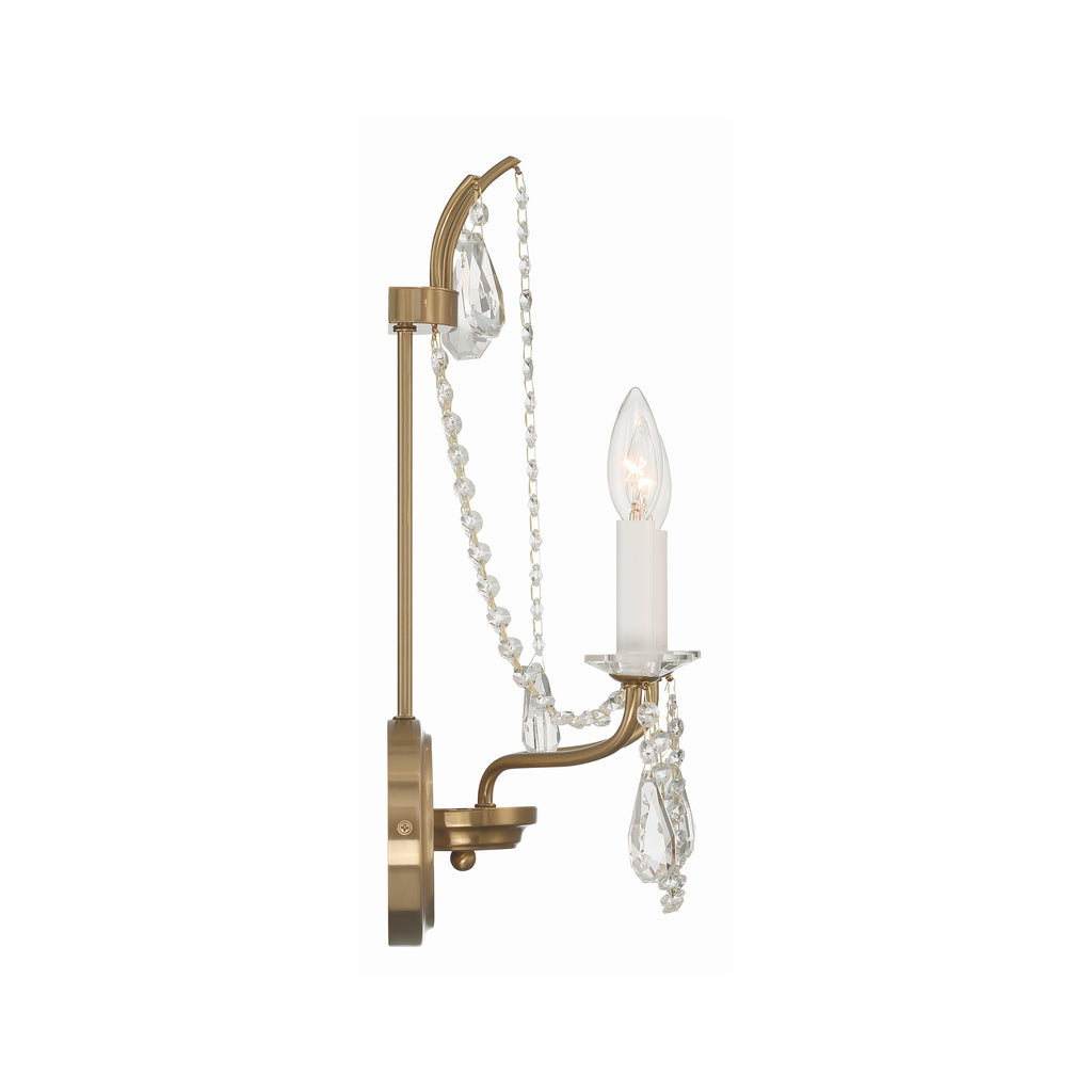 Crystorama Karrington 12.5'' Sconce in Aged Brass - Additional View