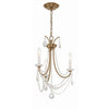 Crystorama Karrington 14'' Chandelier in Aged Brass - Additional View