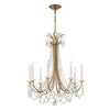 KAR-90908-AG-CL-MWP Karrington 8 Light Chandelier | Main Image