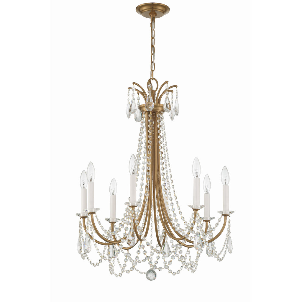 Crystorama Karrington 26'' Chandelier in Aged Brass - Additional View