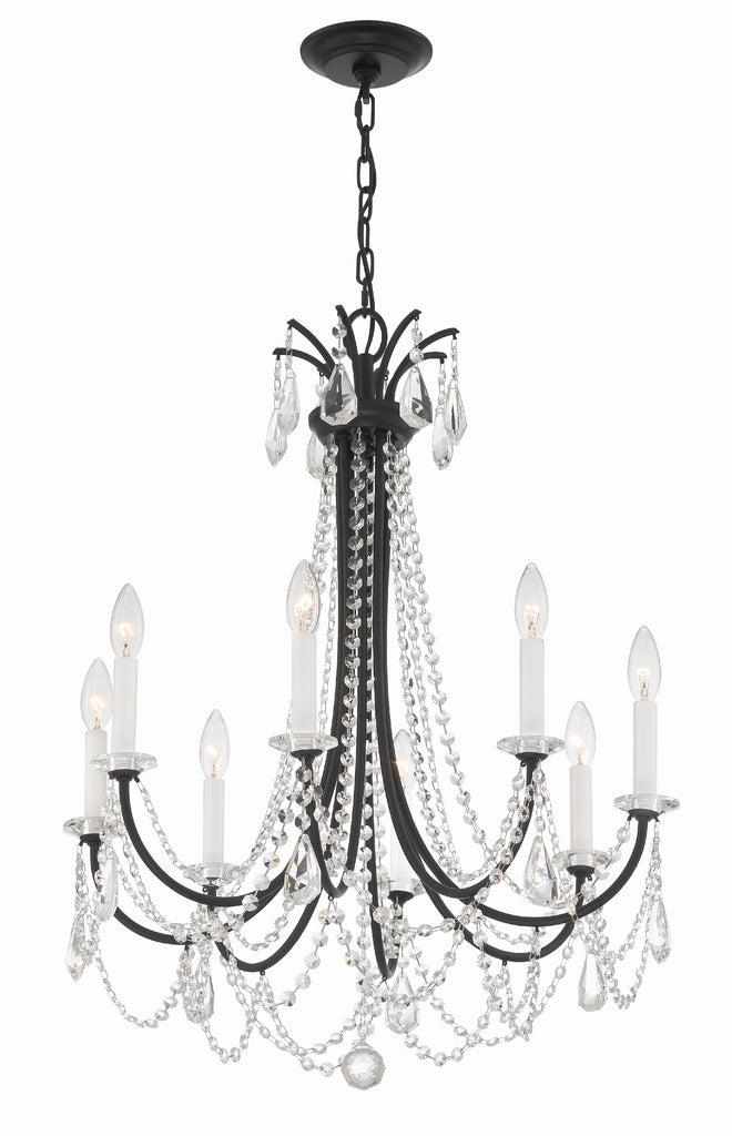 KAR-90908-MK-CL-MWP Karrington 8 Light Chandelier | Alternate Image