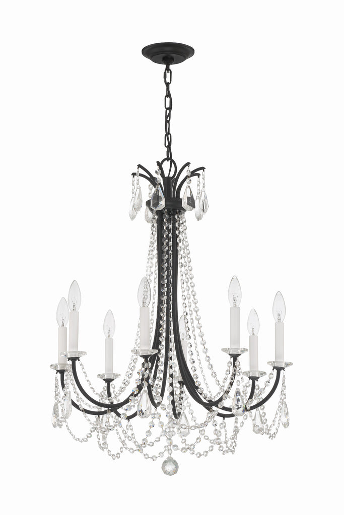 KAR-90908-MK-CL-MWP Karrington 8 Light Chandelier | Alternate Image