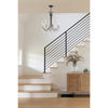 Crystorama Karrington 26'' Chandelier in Matte Black - Lifestyle View