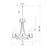 Crystorama Karrington 26'' Chandelier - Product Dimensions