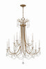 KAR-90912-AG-CL-MWP Karrington 30'' Chandelier | Main Image