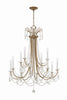 KAR-90912-AG-CL-MWP Karrington 12 Light Chandelier | Alternate Image