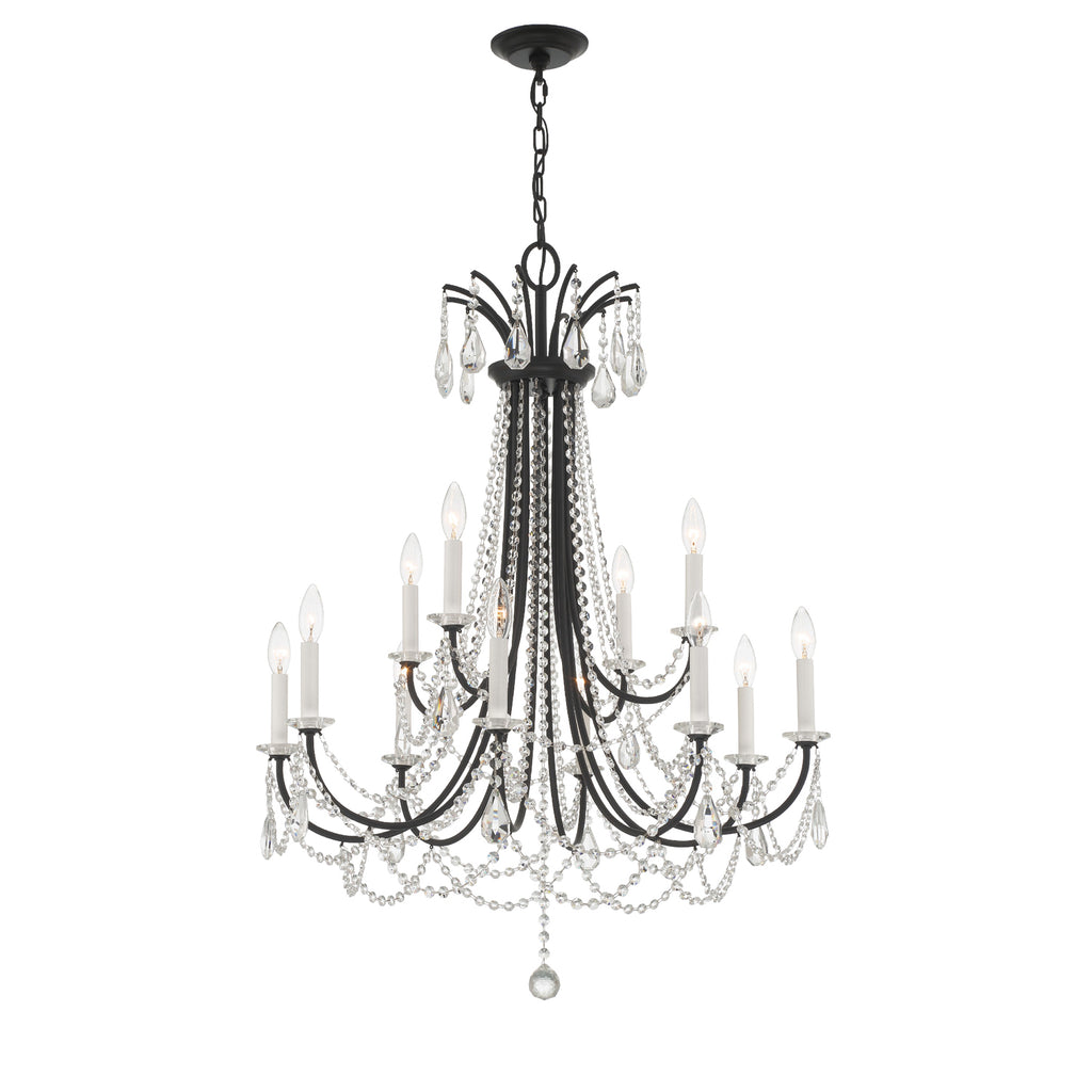 KAR-90912-MK-CL-MWP Karrington 12 Light Chandelier | Main Image