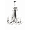Crystorama Karrington 30'' Chandelier in Matte Black - Additional View