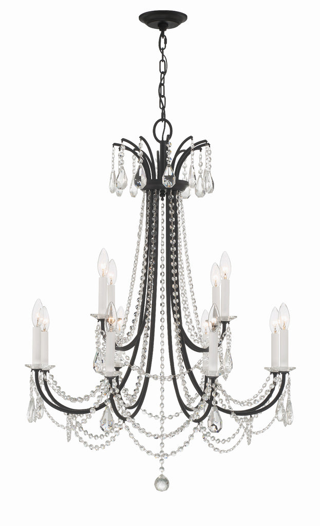 KAR-90912-MK-CL-MWP Karrington 12 Light Chandelier | Alternate Image