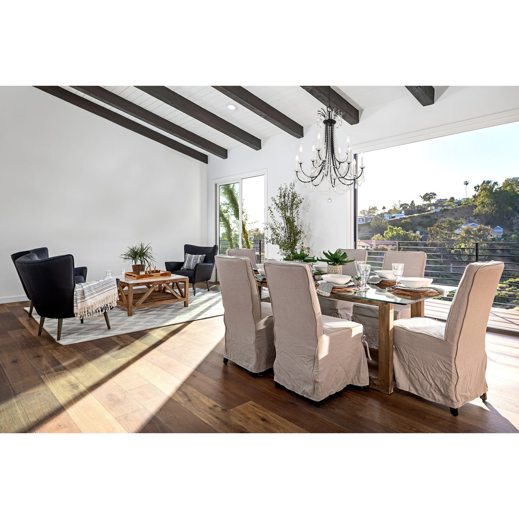Crystorama Karrington 30'' Chandelier in Matte Black - Lifestyle View