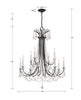 KAR-90912-MK-CL-MWP Karrington 12 Light Chandelier | Dimensions Image