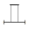 KC1012MBK Nodes 2 Light Linear Chandelier | Main Image