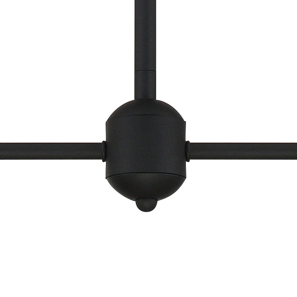 Crystorama-OPEN-BOX Keenan 4 Light Chandelier in Black Forged - Additional View