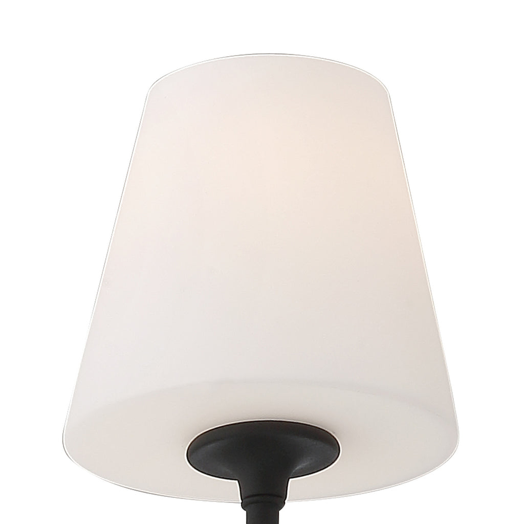 Crystorama-OPEN-BOX Keenan 4 Light Chandelier in Black Forged - Additional View