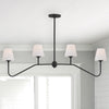 Crystorama-OPEN-BOX Keenan 4 Light Chandelier in Black Forged - Lifestyle View
