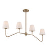 Crystorama Keenan 48'' Linear Chandelier in Vibrant Gold - Additional View