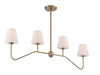 KEE-A3004-VG Keenan 4 Light Linear Chandelier | Alternate Image