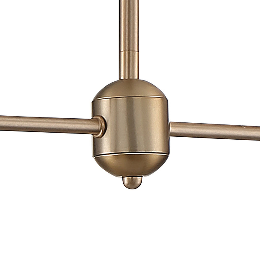 Crystorama Keenan 48'' Linear Chandelier in Vibrant Gold - Additional View