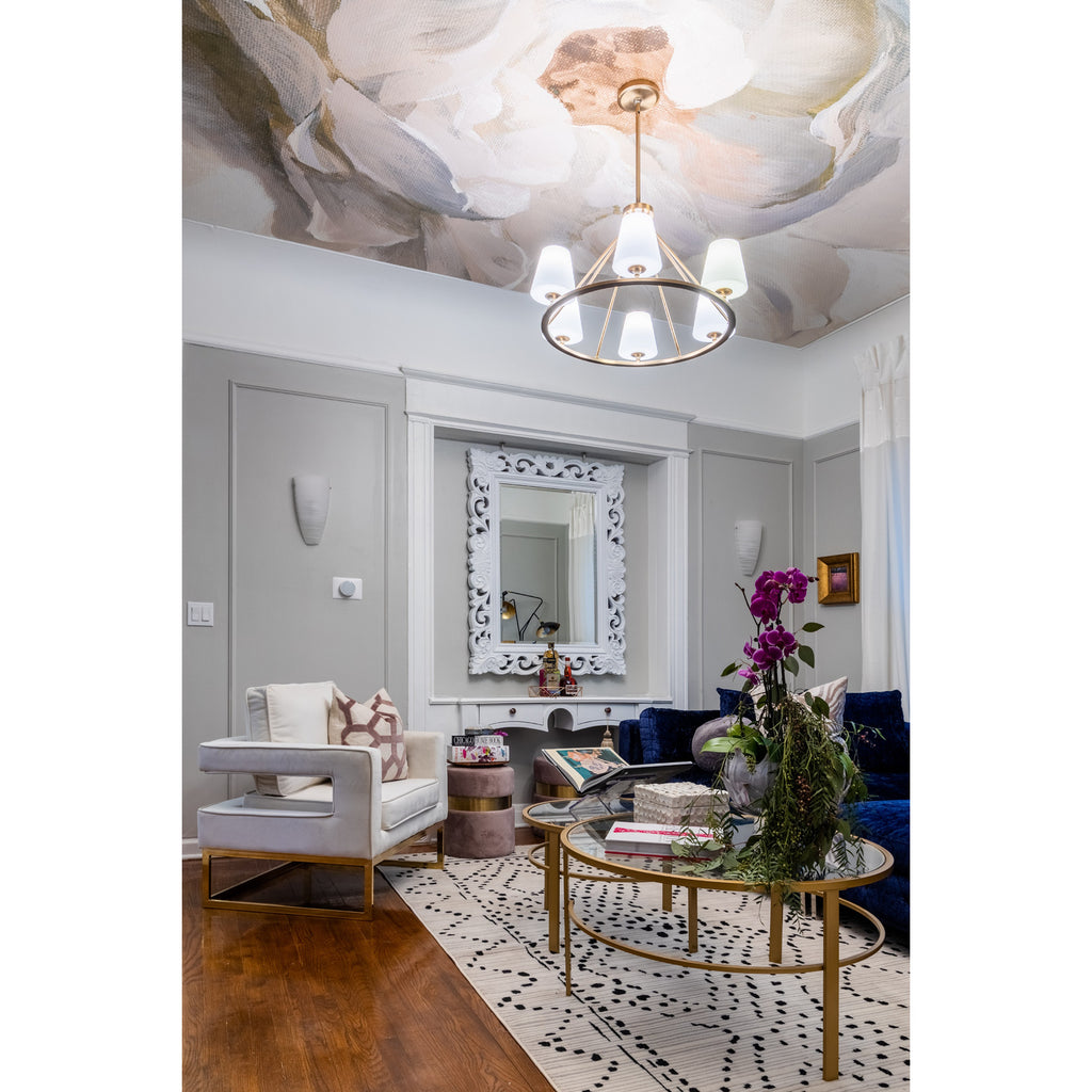 Crystorama Keenan 31.25'' Chandelier in Vibrant Gold - Lifestyle View