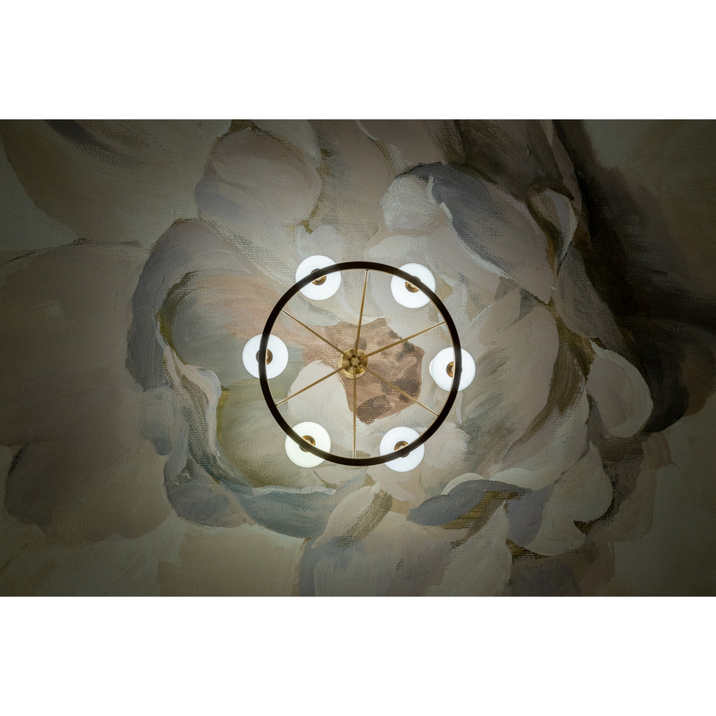 Crystorama Keenan 31.25'' Chandelier in Vibrant Gold - Lifestyle View