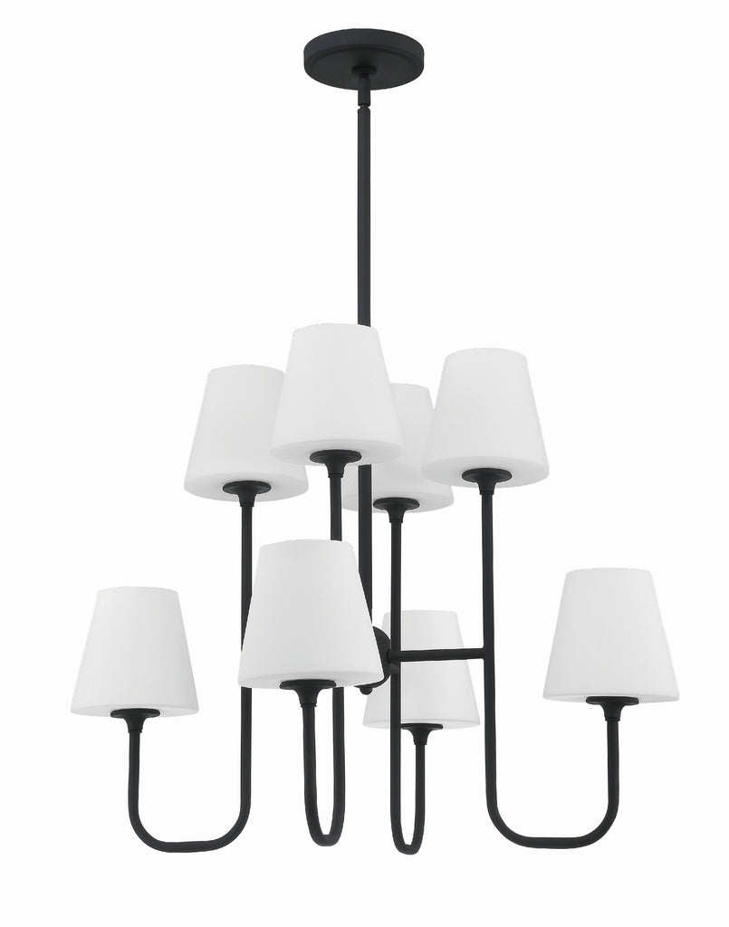 KEE-A3008-BF Keenan 8 Light Chandelier | Alternate Image