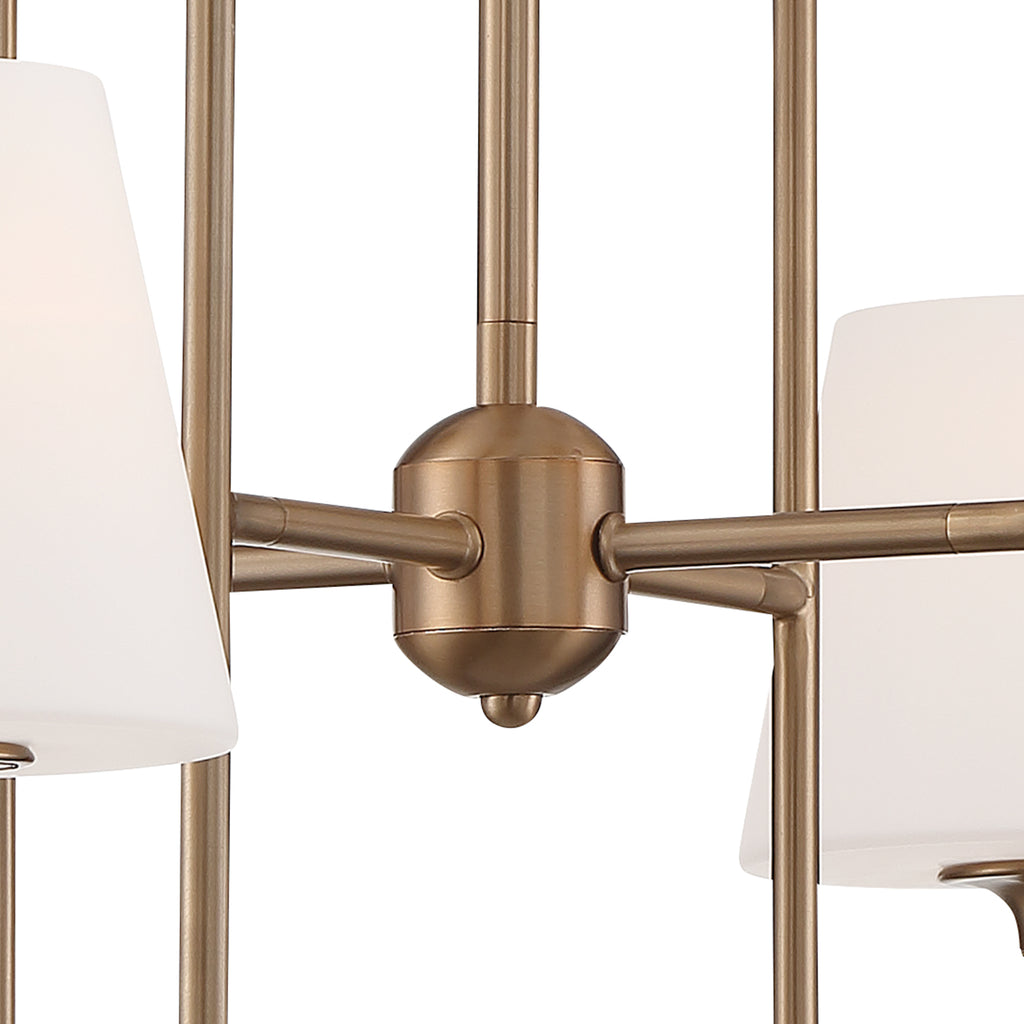 Crystorama Keenan 28'' Chandelier in Vibrant Gold - Additional View
